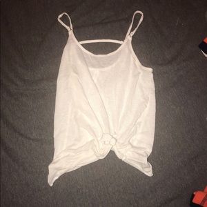 white cute tank top